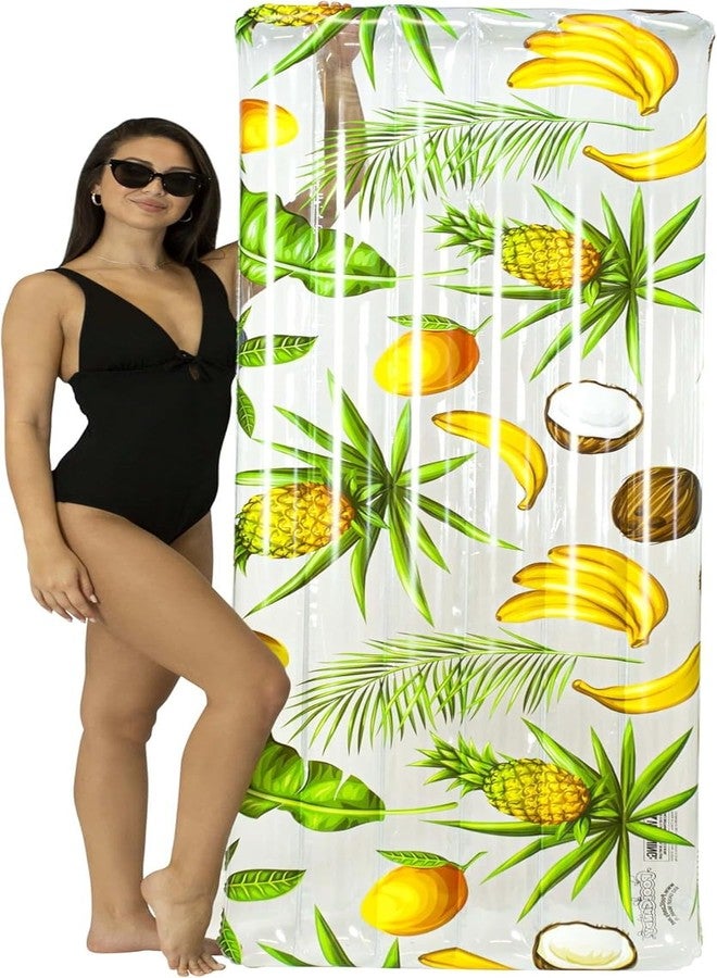 VPGS 1 Pack Pool Floats Raft, Colorful Inflatable Pool Floats Lounge Adult Size with Headrest Cooling, Lake Float Raft Water Lounger Pool Toys for Summer Swimming Beach Pool Outdoor - Image 3